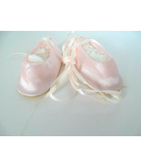 Ballet Slippers Shoes Pink for a Medium Size Doll w/ 3&quot; Long Feet - £7.04 GBP