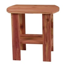 OVAL SIDE TABLE - Amish Red Cedar Outdoor Patio Furniture - £235.65 GBP