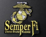 SEMPER FI USMC MARINE CORPS US MARINES EMBROIDERED PATCH 4 x 4 INCHES - $5.74