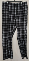 New Nautica Black Plaid Super Soft Fleece Pajama Lounge Pant W/ Pockets Size Xl - £19.92 GBP