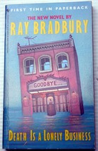 Ray Bradbury vntg 1987 mmpb 1P DEATH IS A LONELY BUSINESS (Crumley myste... - $10.82