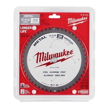 MILWAUKEE 7-1/4&quot; METAL STEEL CUTTING CARBIDE CIRCULAR SAW BLADE 48T 48-4... - $45.99