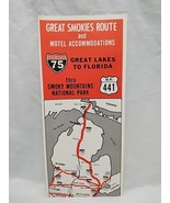 1965Great Smokies Route And Motel Accommodations Great Lakes To Florida ... - $16.87 CAD