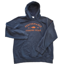 Columbia Men&#39;s Medium Blue Hoodie Performance 1938 fishing Gear Pullover... - $17.83