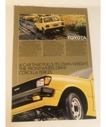 1981 Toyota Corolla Tercel Vintage Print Ad Advertisement pa10 - $7.91