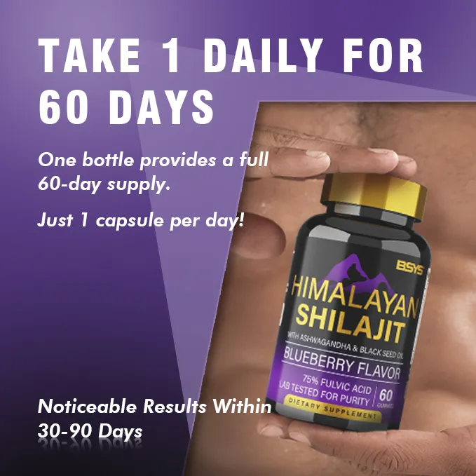 BSYS SHILAJIT GUMMIES 60&#39;S - $32.54 CAD