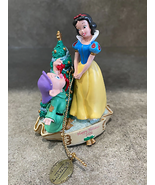 Snow White and Dopey Christmas Figurine Ornament Disney Parks Vintage 2004 - $37.99