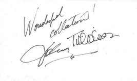 Johnny Tillotson Signed Vintage Album Page - £15.85 GBP