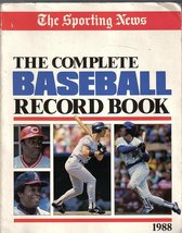 Complete Baseball Record Book 1988 The Sporting News - £7.98 GBP