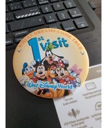 1st Visit Where Dreams Come True Walt Disney World Button - $14.57