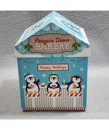 Greenbrier International Christmas Penguin Town Bakery House Gift Box Ca... - $140.05 MXN