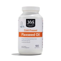 9/2027 365 by Whole Foods Market, Flax Seed Oil, 180 Count - $13.85