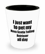 Nova Scotia Tolling Retriever Shot Glass Dog Lover Mom Dad Funny Gift Idea For L - £10.29 GBP