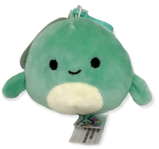 Perry Dolphin Squishmallow Clip On Key Chain Soft Green Brand New 2019 Kellytoy - $18.76