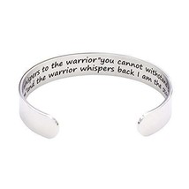 I Am The Storm Cuff Bracelet Bangle Stainless Steel Quote Jewelry Inspirational - £22.38 GBP