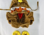 Build A Bear Turkey Outfit Thanksgiving Fall Autumn Costume 4 Piece BABW... - $34.99
