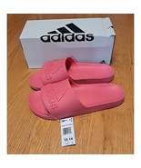 Adidas adilette aqua slides sandals mens 13 womens 14 pink new - £18.44 GBP