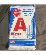 Genuine Hoover Type A Filter Vacuum Bags Fits Upright Cleaners New 3 Pk - $15.09 CAD