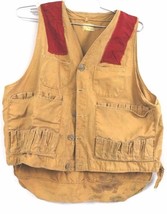 VTG Isco Hunting Fishing Vest Mens Heavy Canvas Up to 42 Chest - $786.86 MXN