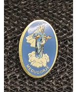 Vintage Medugorje Religious Medal Pin Virgin Mary - $15.83