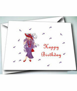 24 HAPPY BIRTHDAY GREETINGS W/ ENVELOPES FOR RED HAT LADIES OF SOCIETY - $35.65