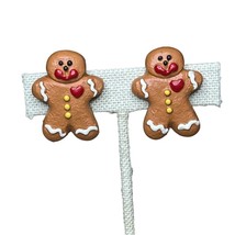 Vintage Gingerbread Post Stud Earrings - $184.53 MXN