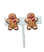 Vintage Gingerbread Post Stud Earrings - $9.90