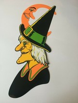 Beistle Company Halloween Decoration Vintage Witch Head Profile Door Home Decor - £23.99 GBP