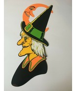 Beistle Company Halloween Decoration Vintage Witch Head Profile Door Hom... - £23.64 GBP