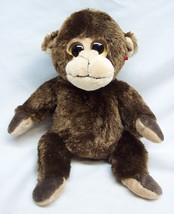Ty Beanie Baby Very Soft Brown & Tan Monkey 7" Stuffed Animal Toy 2014 - £11.87 GBP