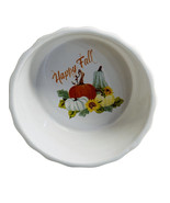 NW Royal Norfolk Ceramic Mini Pie Plate Autumn Pattern-Happy Fall - $13.74