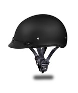 Daytona Helmets Skull Cap 1/2 Open Face Dull Black D.O.T. Motorcycle Hel... - £63.43 GBP+