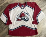 Vtg Colorado Avalanche 90s Starter NHL Hockey Jersey XL White Stitched I... - $43.53
