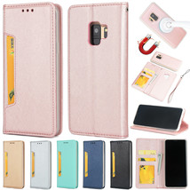 Leather Wallet Magnetic Flip back Case For Samsung S9/S9 Plus S8 S8Plus Note8 - £42.50 GBP