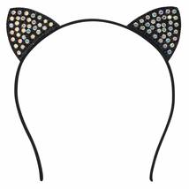 Trendy Apparel Shop Bedazzled Jewel Cute Cat Ears Headband for Girls and Women - - £19.17 GBP