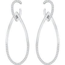 Authentic Swarovski Humming Pierced Earrings, Rhodium - £70.00 GBP