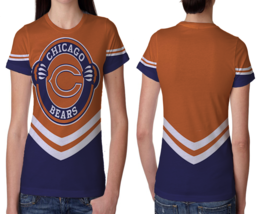 Chicago Bears American Football Womens Printed T-Shirt Tee - $14.53+