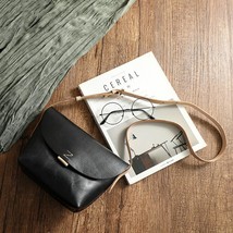 Simple Natural Soft Cowhide Women Bag New Vintage Genuine Leather Handmade Solid - £73.55 GBP