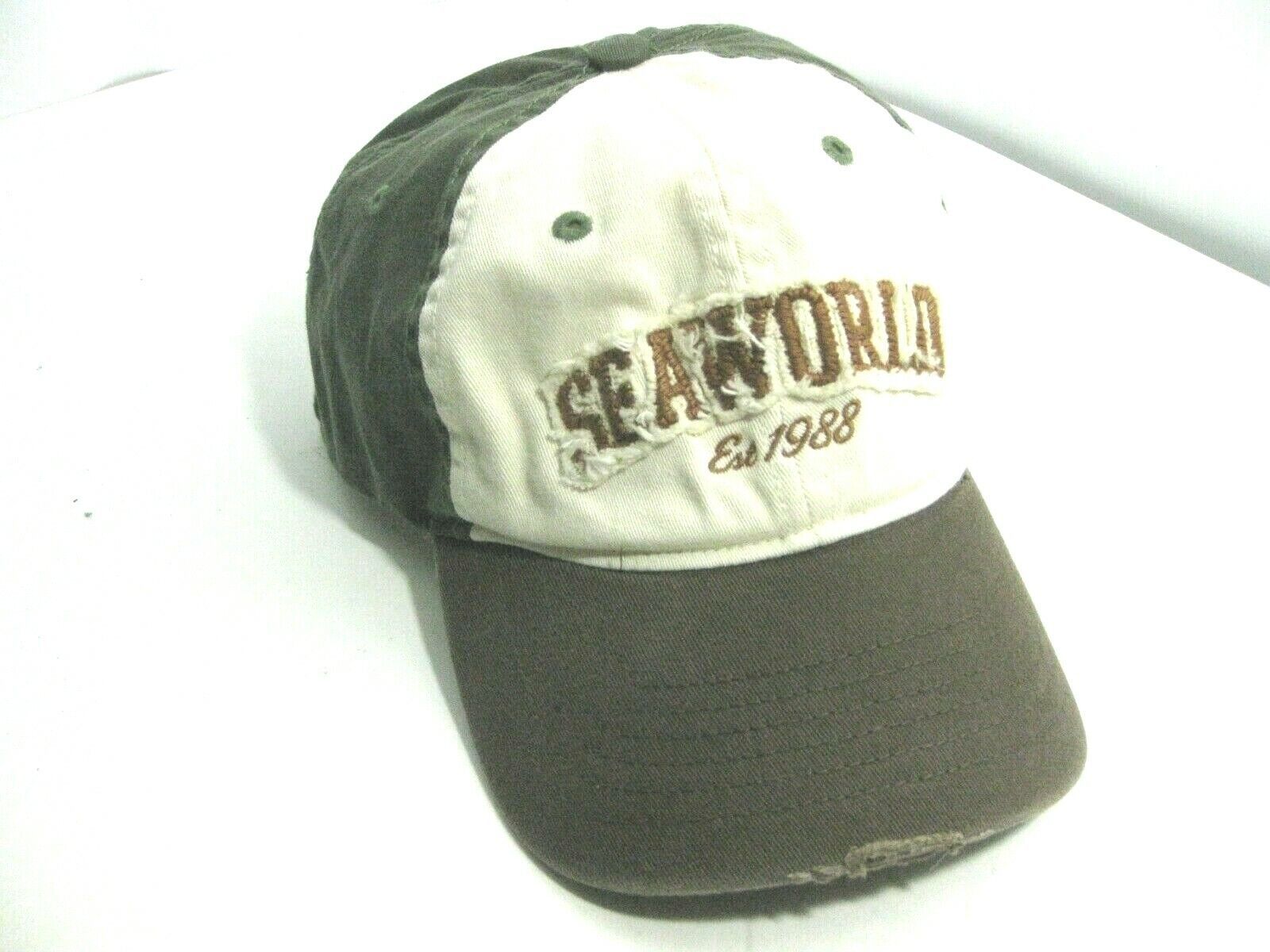 Sea World 1988 San Antonio Nu-Fit Flexible Band Adult KC Caps Hat Cap L/XL - $3.00