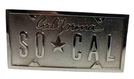 No Fear Vintage So-Cal Chrome Belt Buckle SoCal Southern California - $12.95