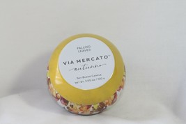 Soy Blend Candle (New) Falling Leaves - Via Mercato Autunno - 3.55 Oz. - £6.95 GBP