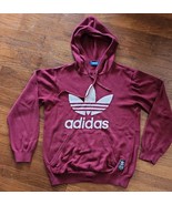 Adidas Originals Big Trefoil Knitted Cotton Sweatshirt Hoodie Medium Blu... - €71,33 EUR