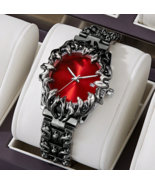 Y2k Spiked Watch Alabaster Street Demon Dial Unique Design Quartz Watch ... - $27.99