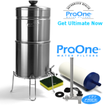 ProOne Big Plus Brushed Stainless steel 1- 7 inch filter with 7.5 Spigot... - £228.62 GBP