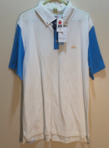 Robert Graham Harrier X Collection White Tailored Fit Polo Shirt 1XB XL ... - $65.66