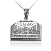 Sterling Silver Last Supper Pendant Necklace - £23.42 GBP+