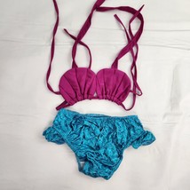 Mermaid Swimsuit Bikini Three Pieces Girls 9 To 14 XXL - £12.63 GBP