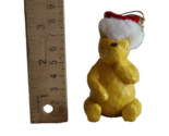 Disney Winnie the Pooh Santa Hat Christmas Ornament MCF Midwest 3.1&quot; Paw... - $11.00