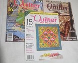The Quilter Magazine Lot of 3 2004 - 2011 15th Anniversary Issue Spring ... - $18.98