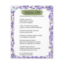 Salmo 130 Impresion De Arte Crist en la Pared Lista Para Colgar in Spanish Read - £60.73 GBP+